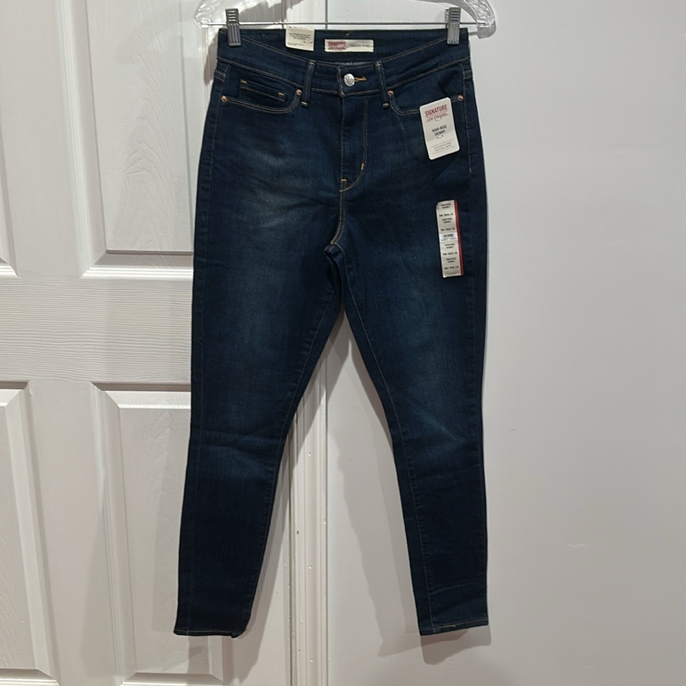 Levi Strauss Signature Women's High Rise Skinny Jeans 6M